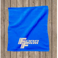 Rally Velour Towel Hemmed 15"X18" - Royal (Imprinted)